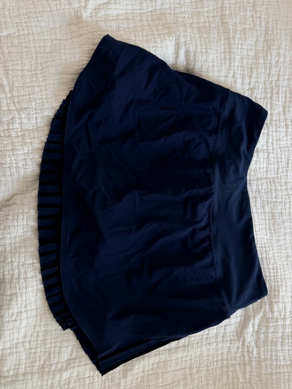 Baleaf Navy Blue Golf Skort with Subtle Ruffle
